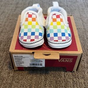 Vans Kids Slip-On Sneakers - Colorful Checkered